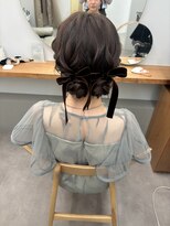 ウブ(ubu)&nbsp;twin chignon /お呼ばれ/前撮り/イベント/ブライダル