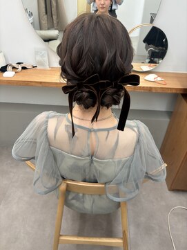 ウブ(ubu) twin chignon /お呼ばれ/前撮り/イベント/ブライダル