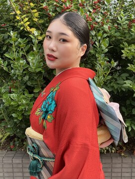 ナンバースリー 綱島店(Number Three) 和装結婚式お呼ばれアレンジ【Number Three 綱島店】