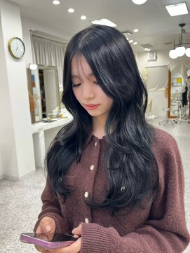 ロマーリ(LOMARLIE) コテ巻き風デジタルパーマ20代30代40代レイヤーカット3