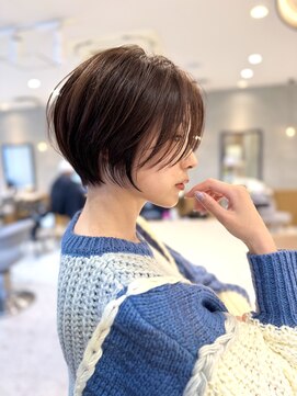 ロンドブルーム 天神大名店(Lond Bloom) イメチェンショート外ハネボブ美髪ダークアッシュ似合わせカット