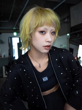 ギークス(GEEKS) 【GEEKS渋谷】ハッシュボブ/デザインカラー/冬カラー/ボブウルフ