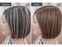 180°　hair design【5月 NEW OPEN（予定）】の雰囲気（白髪ボカシ（シークレットハイライト）上品んなハイライト）