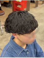 リップス 立川(LIPPS)&nbsp;ツーブロック マッシュ 無造作 波巻き パーマ