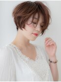 ミルクグレージュ抜け感ハンサムショートウルフX北浦和30代40代