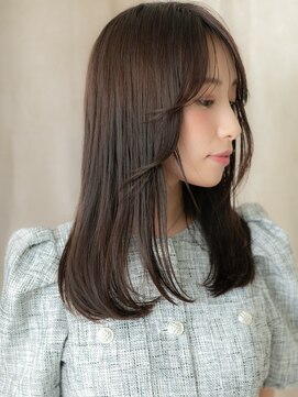 カバーヘア ブリス 北浦和(COVER HAIR bliss) ダークアッシュブラウンハッシュカットレイヤーロング20代30代X