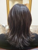 ヘアーズ ロッソ テラス(hair's ROSSO TERRACE)&nbsp;ミディアムレイヤー×ダークアッシュ