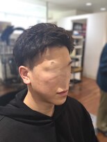 ルシードスタイル キューブ メンズ(LUCIDO STYLE Cube men's)&nbsp;メンズツーブロック×黒髪ショート｜爽やかビジネスヘア