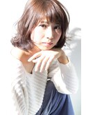 透け感ボブ×ゆるパーマ S/S