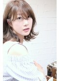 【HoLan】シルバーグレーxウザバングxくびれミディ