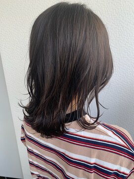 グリー ヘアープロデュース(Gree hair produce) 【Gree小川真由美】ミディアムヘア*ダークアッシュ*ウルフ