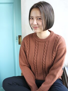 バース(BIRTH) 天神【BIRTH】スモーキーグレージュ×内巻きワンカールボブ