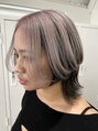 ディーバ 池袋東口(D.I.E.V.A) ウルフカット×インナーカラー【髪質改善】【レイヤーカット】