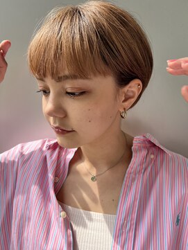 エアー 青山(AIR) 『マッシュショート×ハイライトベージュ』stylist諸見里