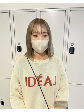 カフ(CAF) CAF FUKO/オリーブグレージュ/ボブ/透明感カラー/大阪/心斎橋