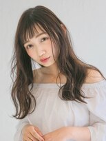 アース 三軒茶屋店(HAIR&MAKE EARTH)&nbsp;三軒茶屋_レディース_ロング_ブラウン_コテ巻き_ベージュ_カット