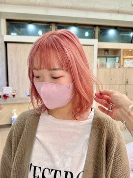 カロン 八柱店(CALON by truth) #ハイトーン×#ピンクオレンジカラー