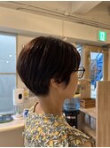 刈り上げショート/丸みショート