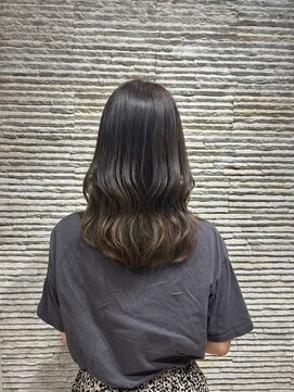 ビス ヘア アンド ビューティー 西新井店(Vis Hair&Beauty) 小顔レイヤーロブヘアウルフカットブリーチなしココアブラウン