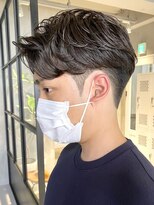 フィフス 仙台(fifth)&nbsp;仙台メンズフェザーパーマセンターパートニュアンス毛流れ強め◇