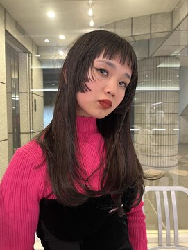 ダブ アオヤマ(DaB AOYAMA) 2ステップ姫カット顔まわりカットデザインカットオン眉