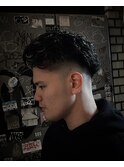 オールバックスキンフェード