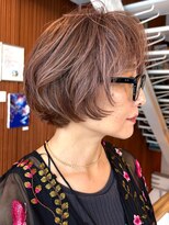 ビュートリアム 鎌倉小町(BEAUTRIUM)&nbsp;ショートボブ／レイヤー/ハイライト/beautrium鎌倉小町　比嘉