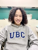 ピエドプールポッシュ(PiED DE POULE POCHE)&nbsp;メンズ×ハードパーマ