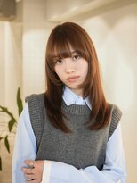 ラヴィズム(LUVISM)&nbsp;顔周りレイヤー/ダブルカラー/髪質改善/ケアブリーチ万代新潟◆