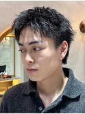 銀座シャドウパーマツイストスパイラルパーマセンターパート眉毛