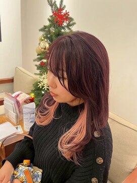 ルーム リシェール 南越谷店(Room RICHAIR) 顔周りレイヤー／イヤリングカラー