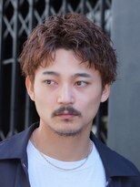 バイフィフス 原宿/表参道(by fifth)&nbsp;緩め波巻きスパイラルパーマシャドウパーマメンズセンターパート
