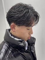 メンズサロン ガウディ 三宮店(men's salon Gaudi) 毛流れニュアンスフェザーパーマ×メンズ刈り上げセンターパート