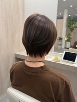 イマージュ 志免店(image)&nbsp;ふんわり丸みシルエットのレイヤーショートボブ