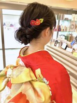 ビューティシモ 川越(Beautissimo) 振袖 成人式 卒業式 シニヨン ルーズアップ 和装 ダークショコラ