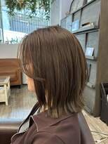 エルズ 大宮店(ailes)&nbsp;大宮/ダークパープル/ナチュラルショート/ミルクブラウン/夏