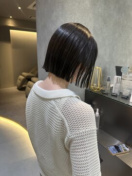 サンド 池袋 2nd(sand) 切りっぱなしボブ/ぱつっとボブ/透明感グレージュ