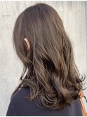 ◇【ブリーチなしカラー】繊細で上品な大人オリーブグレージュ