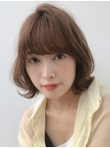 大人かわいいデジタルパーマボブフォギーベージュ/Salon 菅野