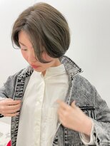 エンドリンク(endlink) ボブ風ショートボブ×オリーブグレージュ×ハイライト