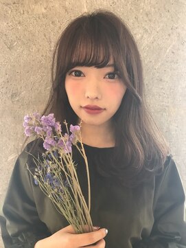 ルート(Route) 大人可愛いワンカール×チャコールグレージュ/30代/40代/50代