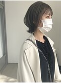 くびれボブ×透明感カラー