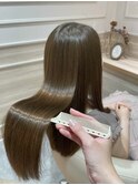カーキグレージュ/大人かわいい/フェザーバング/髪質改善大宮