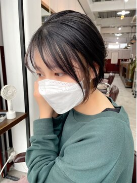 ルーファス 恵比寿 渋谷(Ruufus) 大人ナチュラル黒髪ショートボブ【Ruufus恵比寿渋谷】