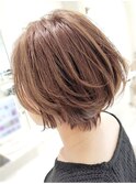 大人ショート【白髪染め】3ステップカラー(女性/50代)