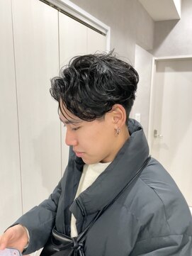 メレ 仙台(Mele) 仙台メンズパーマ/メンズビジネスカジュアルヘア/センターパート