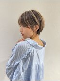 ショートボブ髪型30代40代50代前髪あり前髪なし面長丸顔【荒牧】