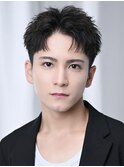 ショートセンターパート【刈り上げツーブロック】短髪
