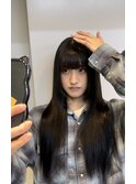 黒髪ツヤツヤロング