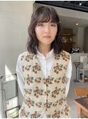ボブパーマ ふんわりカール 前髪パーマニュアンスパーマ/林